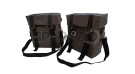 For Royal Enfield Goan Classic 350 Military Pannier Bags Grey Color and Mounting - SPAREZO For Royal Enfield Goan Classic 350 Military Pannier Bags Grey Color and Mounting - SPAREZO